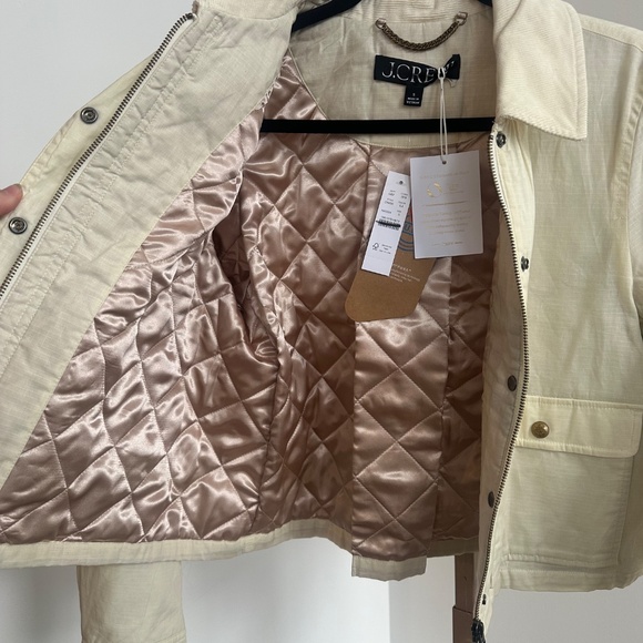 J.CREW, Ivory Cropped Barn Jacket, MSRP $228, NWT - Picture 4 of 15